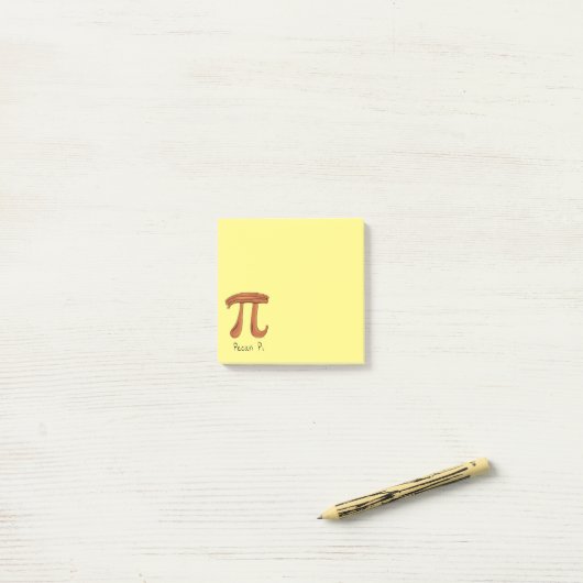 Pecan Pi Niedlich Mathematik Pi Day Notes Post-it Klebezettel (Auf Schreibtisch)