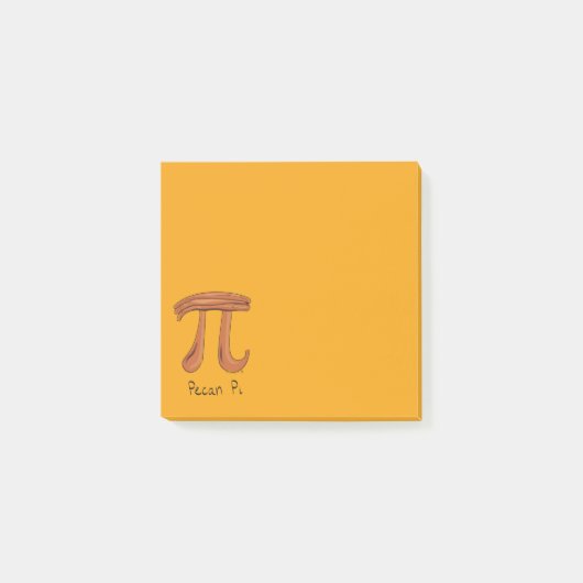 Pecan Pi Niedlich Mathematik Pi Day Notes Post-it Klebezettel (Vorderseite)