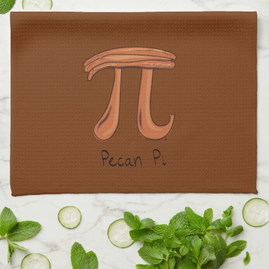 Pecan Pi Niedlich Mathematik Pi Day Pie Backen Küc Geschirrtuch (Gefaltet)