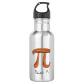 Pecan Pi Symbol Niedlich Mathe Lehrer Geschenk Edelstahlflasche (Vorderseite)