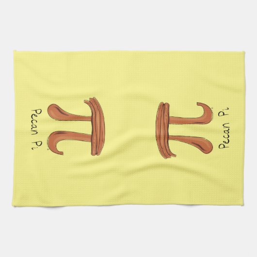 Pecan Pi Symbol Niedlich Mathe Lehrer Geschenk Geschirrtuch (Horizontal)