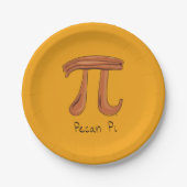 Pecan Pi Symbol Niedlich Mathe Lehrer Geschenk Pappteller (Vorderseite)