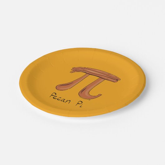 Pecan Pi Symbol Niedlich Mathe Lehrer Geschenk Pappteller (Schrägansicht)
