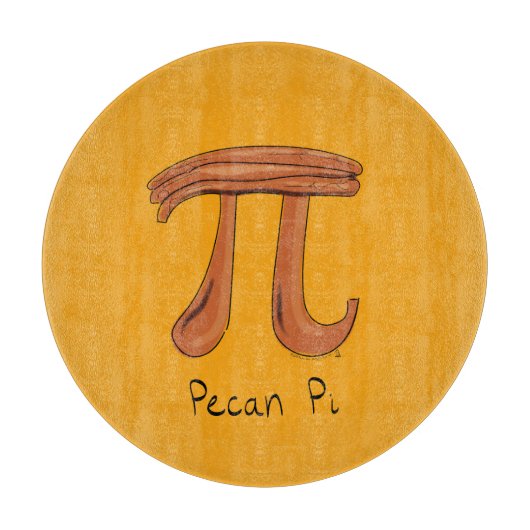 Pecan Pi Symbol Niedlich Mathe Lehrer Geschenk Schneidebrett (Vorderseite)