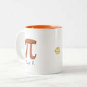 Pecan Pi Symbol Niedlich Mathe Lehrer Geschenk Zweifarbige Tasse (Vorderseite Links)