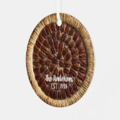 Pecan Pie Pie Baker Personalisiert Ornament Aus Metall (Vorderseite links)