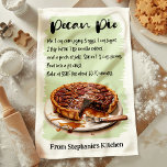 Pecan Pie Recipe Personalisiert Geschirrtuch<br><div class="desc">Mit diesem personalisierten Küchentuch aus Pecan Pie Recipe lassen Sie Ihre Küche mit südlichem Charme verwöhnen. Dieses typisch pecanisches Kiefernrezept ergänzt die Küchendekoration um Stil und Praxisnähe. Passen Sie es mit Ihrem Namen oder einer speziellen Nachricht an, sodass es sich um einen einzigartigen Sake oder ein nachdenkliches Geschenk für Kuchenliebhaber...</div>