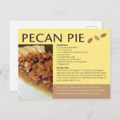 Pecan Pie Recipe Regionale Küche Postkarte (Vorne/Hinten)