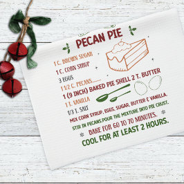 Pecan Pie Rezept Weihnachten Geschirrtuch