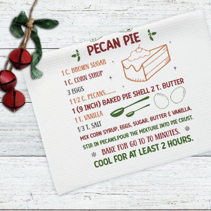 Pecan Pie Rezept Weihnachten Geschirrtuch