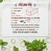 Pecan Pie Rezept Weihnachten Geschirrtuch (Gefaltet)