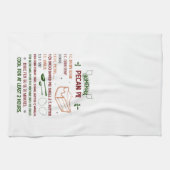 Pecan Pie Rezept Weihnachten Geschirrtuch (Horizontal)