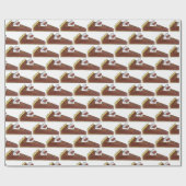 Pecan Pie Tart Southern Food Slice Dessert Feinsch Geschenkpapier (Flach)