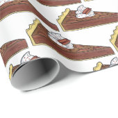 Pecan Pie Tart Southern Food Slice Dessert Feinsch Geschenkpapier (Rolleneckpunkt)