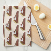 Pecan Pie Tart Southern Food Slice Dessert Feinsch Geschirrtuch (Viertel Falte)