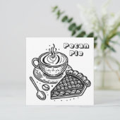 Pecan Pie und Kaffee | Farbe (Stehend Vorderseite)