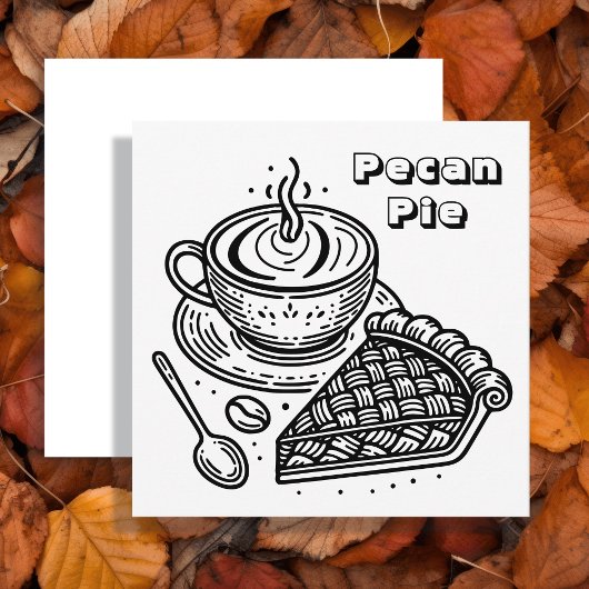 Pecan Pie und Kaffee | Farbe