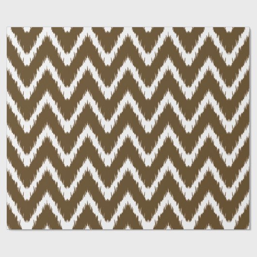 Pecan Southern Hütte Chevrons Geschenkpapier (Flach)