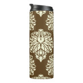 Pecan Southern Hütte Damask Thermosbecher (Nach rechts gedreht)