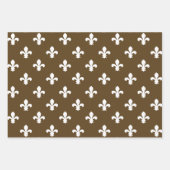 Pecan Southern Hütte Fleur de Lys Geschenkpapier Set (Vorderseite 2)
