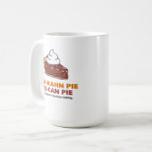 Pecannuss-Piekuchen mit Schlagsahne Kaffeetasse (Vorderseite Links)