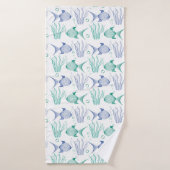 Peces y algas badehandtuch (Badehandtuch)