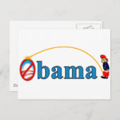 Pech auf Obama Postkarte (Vorne/Hinten)