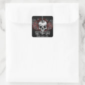 PECH QUADRATISCHER AUFKLEBER (Tasche)