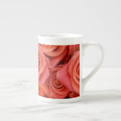 Pechorange-Tee-Rose Porzellantasse (Rechts)