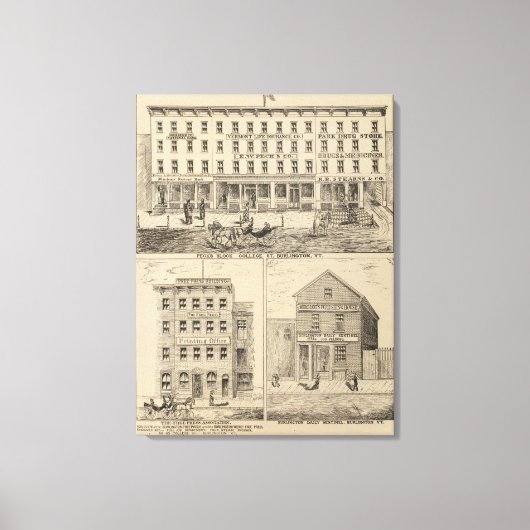 Peck-Block Leinwanddruck (Vorderseite)