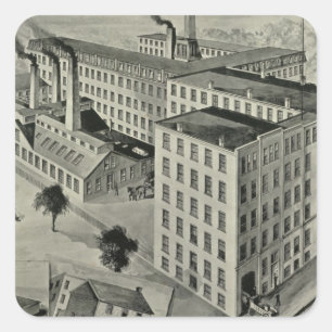 Peck Bros & Co Quadratischer Aufkleber