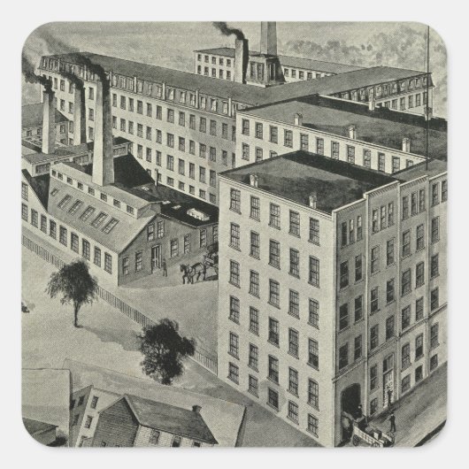 Peck Bros & Co Quadratischer Aufkleber (Vorderseite)