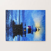 Peck Ledge Lighthouse Art Puzzle (Horizontal)