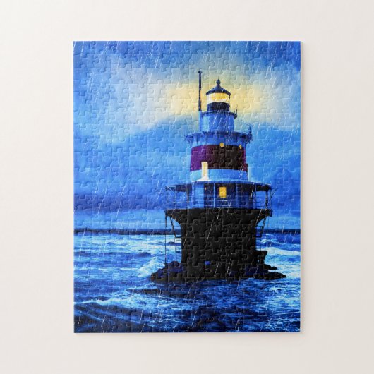 Peck Ledge Lighthouse Art Puzzle (Vertikal)