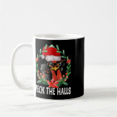 Peck The Halls Chicken Snowflakes Christmas Santa  Kaffeetasse (Links)
