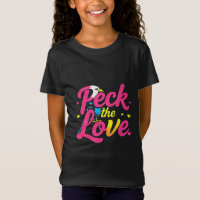 Peck the Love – Bunte Vogel-Typografie
