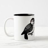 Pecker-Schachbrett Zweifarbige Tasse (Links)