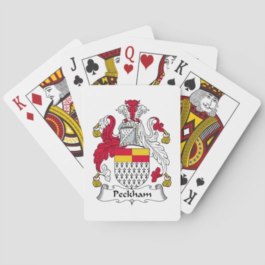 Peckham Familienwappen Spielkarten (Rückseite)