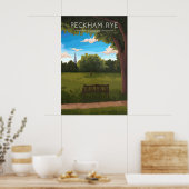 Peckham Rye Park London Reiseplakat Poster (Küche)