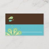 Pecock-Brauch Platzkarte (Rückseite)