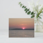 Peconic Sunset Postcard Postkarte (Stehend Vorderseite)