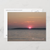 Peconic Sunset Postcard Postkarte (Vorne/Hinten)