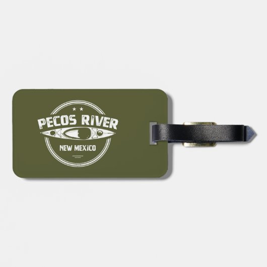 Pecos Fluss New Mexico Kajaking Gepäckanhänger (Rückseite horizontal)