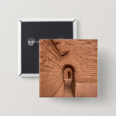 Pecos New Mexico Pueblo Ruins Button (Vorne & Hinten)
