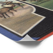 Pecos, TexasGroße BuchstabenszenenPecos, TX Poster (Ecke)