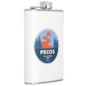 Pecos Wild und Landschaftlicher Fluss New Mexico Flachmann (Rechts)