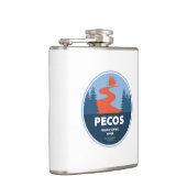 Pecos Wild und Landschaftlicher Fluss New Mexico Flachmann (Rechts)