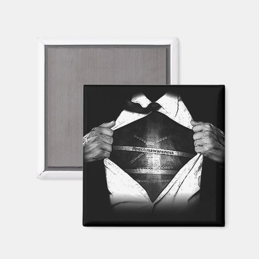 PectusAwareness Kühlschrank Magnet (Vorderseite/Rückseite)