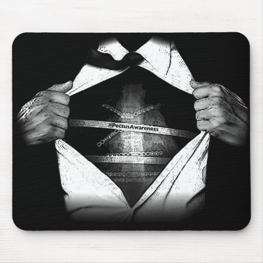 PectusAwareness Mausunterlage Mousepad (Vorne)