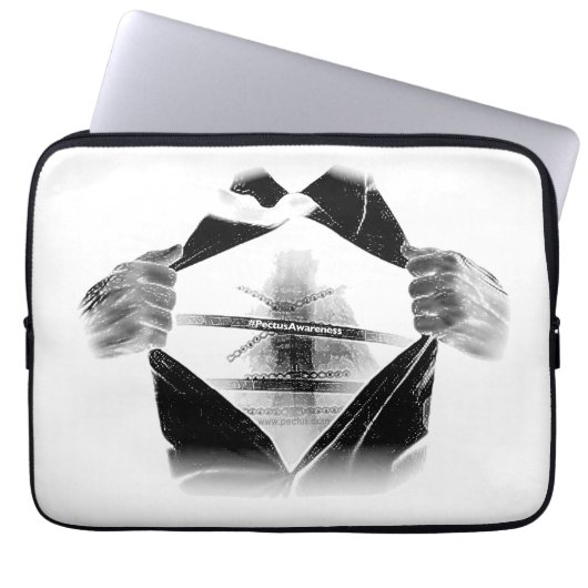 PectusAwareness Neopren-Laptop-Hülse Laptopschutzhülle (Vorderseite)